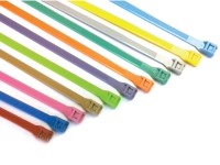 Low profile zip ties available colors