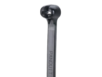 Metal pawl releasable cable tie, black