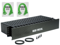 Neat Patch Cable Manager Kit,48 x 2' Green Cables
