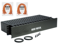 Neat Patch Cable Manager Kit,48x 2' Orange Cables