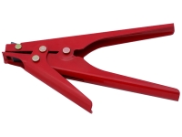 Red zip tie  tool for tensioning and cutting