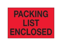 Packing List Enclosed Red