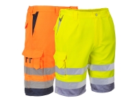 portwest e043group hi vis reflective polycotton shorts