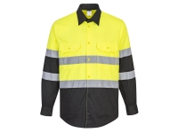 portwest e066 two tone long sleeve dress shirt