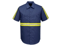 portwest f124 iona hi vis short sleeve shirt