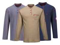 portwest fr02group bizflame henley flame resistant shirt