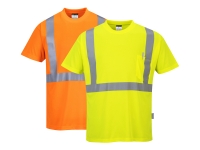 portwest s190or group hi vis pocket t shirt