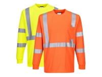 portwest s192group gallery hi vis long sleeve t shirt rib cuff