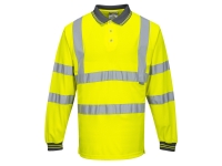 portwest s277yl hi vis long sleeve polo