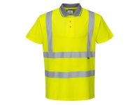 portwest s477 hi vis polo shirt sleeve yellow