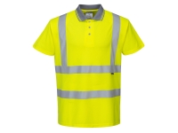 portwest s477 hi vis polo shirt sleeve yellow