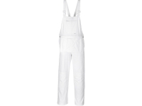 portwest s810 white cotton painter bib