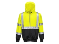 portwest ub315 hi vis two tone zipped hoodie