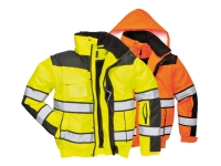 portwest uc466yl group hi vis classic bomber jacket