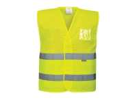 portwest uc494yl lightweight hi vis mesh safety vest