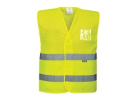 portwest uc494yl lightweight hi vis mesh safety vest