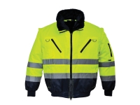 portwest upj50yl hi vis_3 in 1 pilot jacket