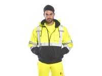 portwest us364 gallery4 hi vis 2 in 1 bomber jacket lined