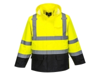 portwest us366 hi vis rain jacket contrast polyester