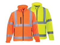 portwest us428group hi vis softshell jacket