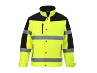 portwest us429 hi vis two tone soft shell jacket