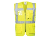 portwest us476yl hi vis executive safety vest