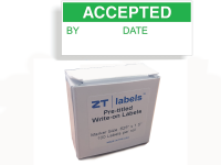 ziptape quality control label dispenser accepted labels