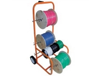cable caddy wire dispenser in use with multiple spools