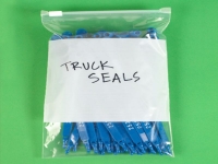 Pack Kontrol Slide Seal Reclosable White Block Poly Bags - 3 Mil - 4