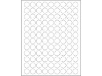 Removable Circle Laser Labels