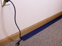 Safcord installed on low-pile carpet