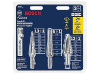 BOSCH High-Speed Steel Turbo Step Drill Bit Set - 3pc