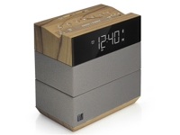 Wood sound rise hotel alarm clock, ta-08h-wt-us