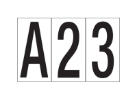 Vinyl Letters & Numbers Warehouse Labels