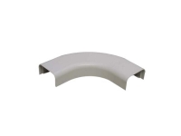 Flat elbow for WC901 cable raceway, white.