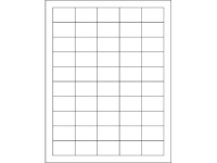 Removable Rectangle Laser Labels