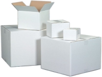 white shipping boxes