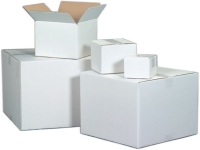 white shipping boxes