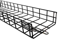 black powder coated cm series cable tray