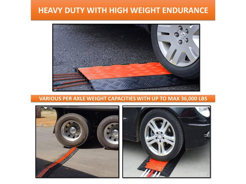 ATLAS Extra HeavyDuty 5 Channel Cable Protector Ramp CP9984OR