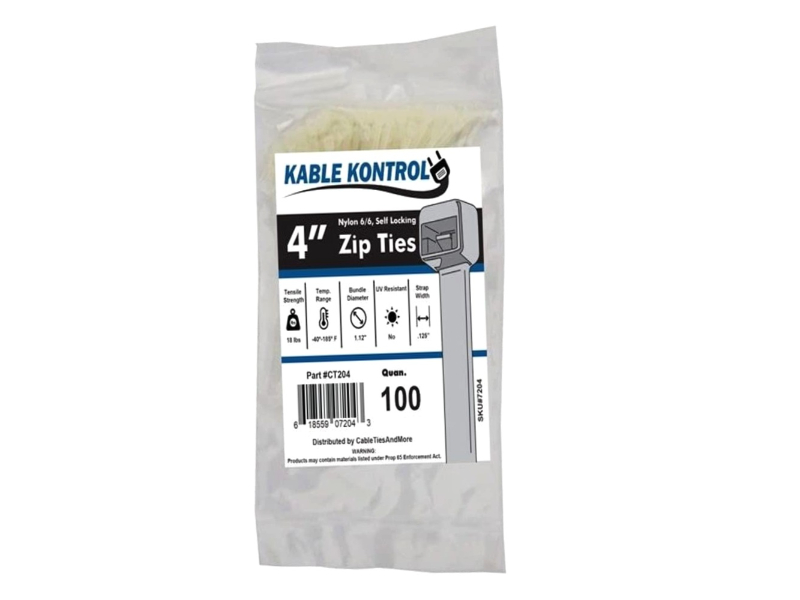 14 Inch Nylon Cable Wire Zip Tie 40 lbs Natural White 500 Pack Lot Pcs Qty 