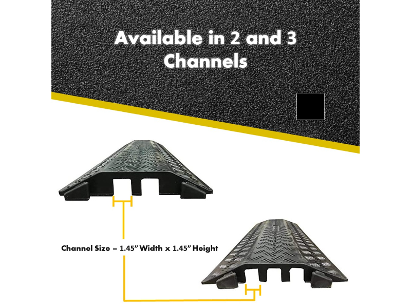 Kable Kontrol™ Rubber Drop Over Cable Protectors & Floor Cord Covers