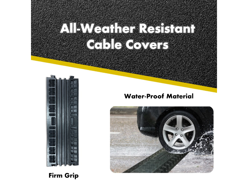 Kable Kontrol™ Rubber Drop Over Cable Protectors & Floor Cord Covers