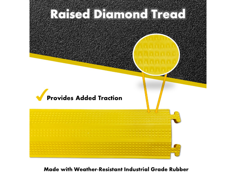 Kable Kontrol™ Rubber Drop Over Cable Protectors & Floor Cord Covers