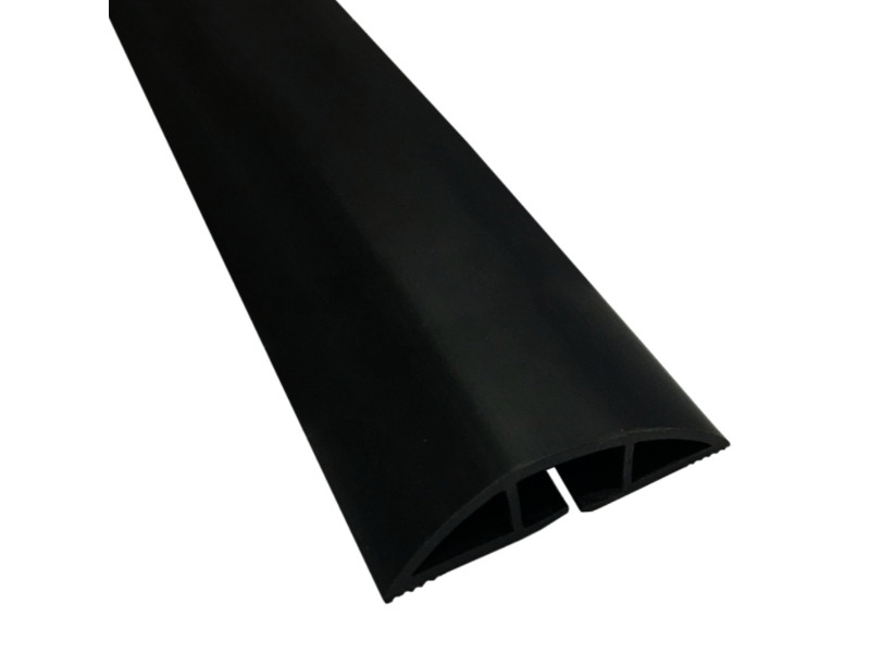 D-Line 30-ft x 3.25-in PVC Black Overfloor Cord Protector in the Cord  Covers & Organizers department at