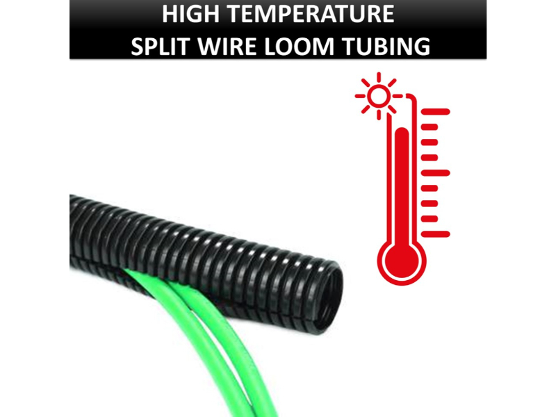 Nylon High Temperature Wire Loom Tubing Automotive Nylon Wire Loom