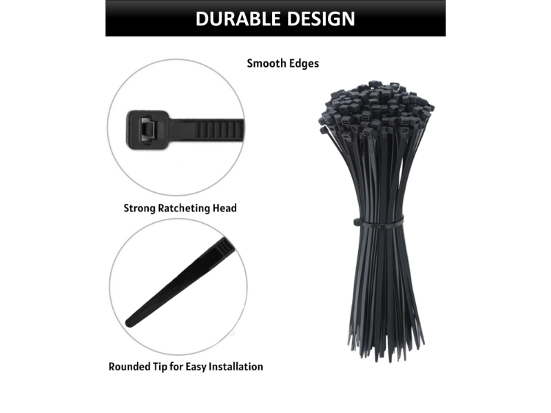 Kable Kontrol® Assorted Sizes Zip tie Kit Multi Length Cable Tie Pack