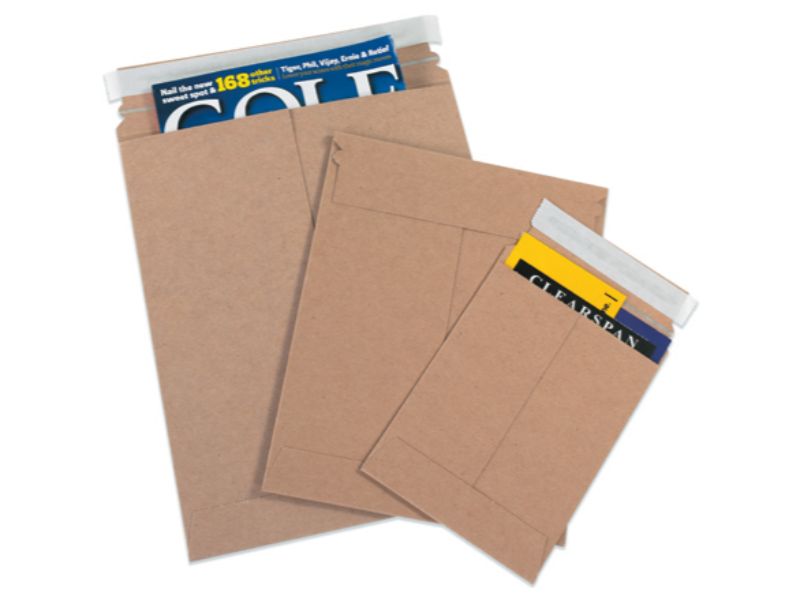 Stayflats® Kraft Flat Envelope Mailers Self Seal