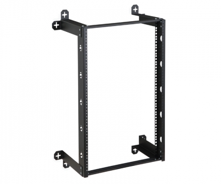Kendall Howard 16U V-line wall mount rack with 12 Kendall Howard 16U V-line wall mount rack with 12