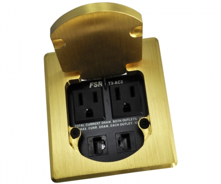 3.5 inch t3-ac2 table box square brass 3.5 inch t3-ac2 table box square brass